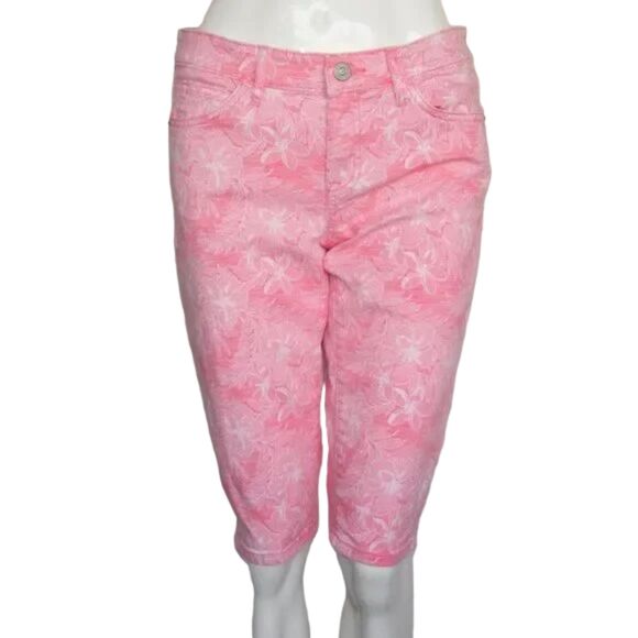 TOMMY BAHAMA Bermuda Shorts, 28, Pink Floral, Boardwalk, Knee length, Pockets - Picture 2 of 14